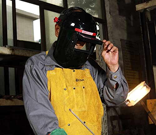 Welding Helmet, Auto Darkening Welding Face Shield, Solar Powered Welder Protective Gear for Arc Tig Mig CT TIG KR, 10 Protective Sheet Inlcuded