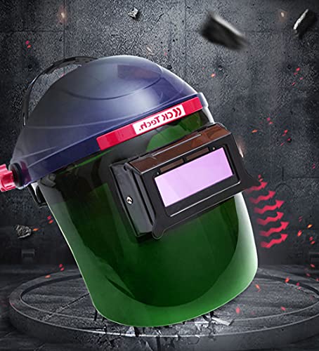 Welding Helmet, Auto Darkening Welding Face Shield, Solar Powered Welder Protective Gear for Arc Tig Mig CT TIG KR, 10 Protective Sheet Inlcuded