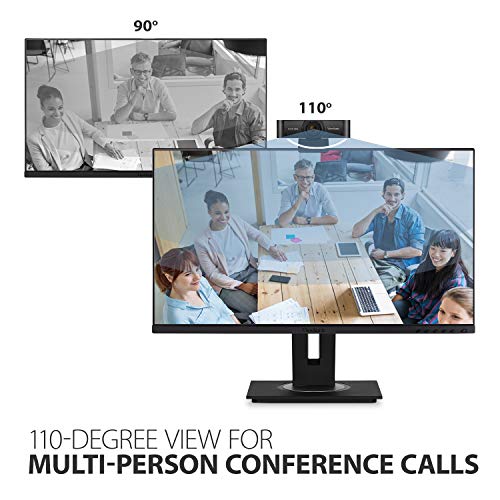 ViewSonic VB-CAM-001 Full HD 1080p USB Web Camera w/Dual Stereo Microphone with Auto Noise Reduction,110 Degree Ultra-Wide Lens for Zoom/Teams/Skype Conferencing and Video Calls on PC and Mac