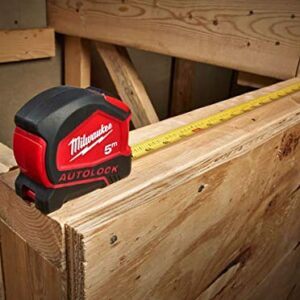 Milwaukee Autolock Tape Measure 5m (Width 25mm) (Metric Only)