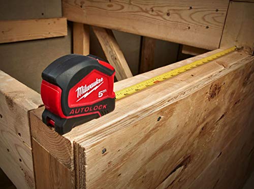 Milwaukee Autolock Tape Measure 5m (Width 25mm) (Metric Only)