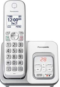 panasonic kx-tgd530w cordless phone with answering machine - 1 handset (renewed)
