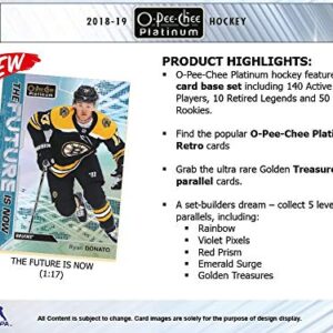 2018-19 Upper Deck O-Pee-Chee Platinum Hockey 5ct Blaster Box