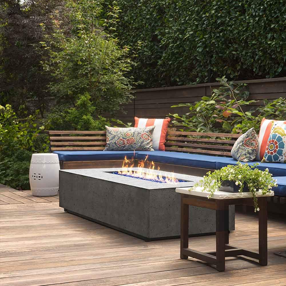 Prism Hardscapes Tavola 1 Fire Table in Ebony - NG