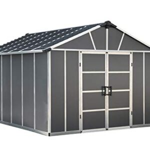 Palram - Canopia | Yukon 11x13 Storage Shed, Gray