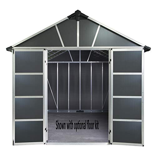 Palram - Canopia | Yukon 11x13 Storage Shed, Gray