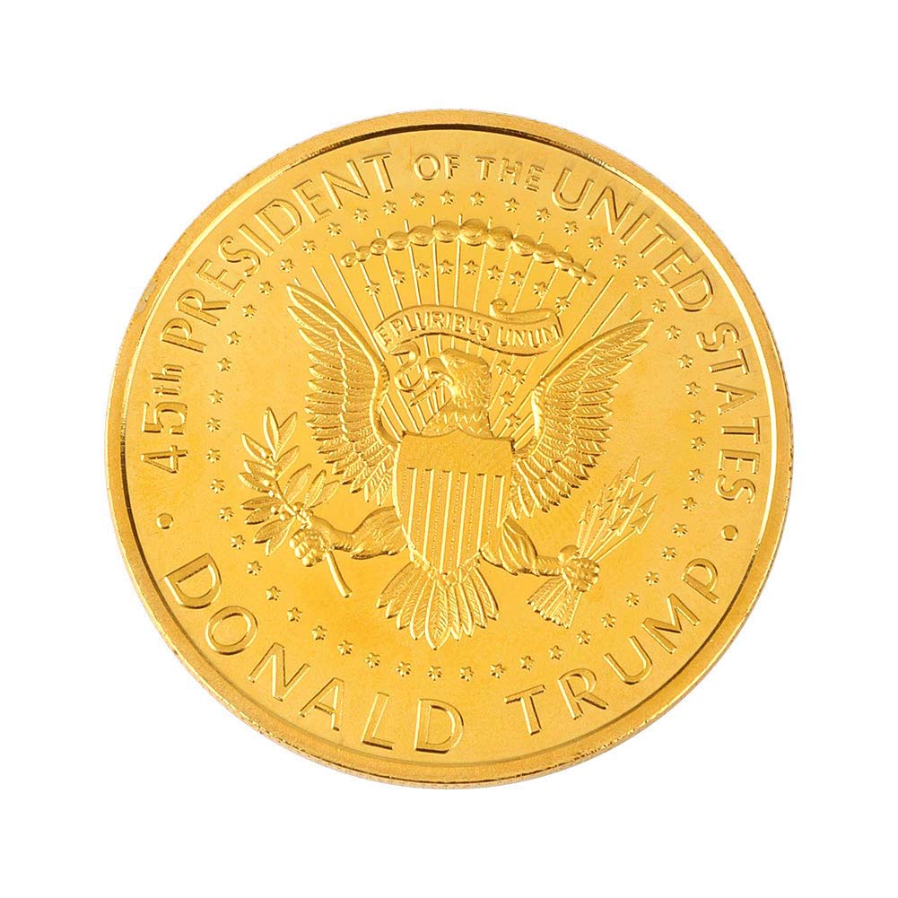 Donald Trump Gold Coin, 2019 Gold Plated Collectable Coin, 45th President - 20 Pack