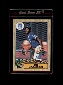1987 topps #170 bo jackson nm-mt rc rookie kansas city royals baseball
