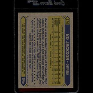 1987 Topps #170 Bo Jackson NM-MT RC Rookie Kansas City Royals Baseball