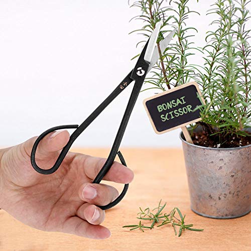 Atyhao 190mm Stainless Steel Garden Bonsai Scissors Shear Root Branch Trimming Pruning Tools