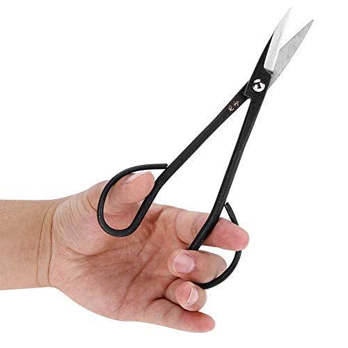 Atyhao 190mm Stainless Steel Garden Bonsai Scissors Shear Root Branch Trimming Pruning Tools