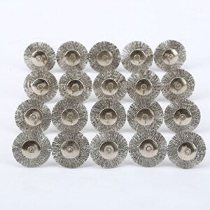 60 Pcs Wire Brushes Set, Rocaris Steel Wire Wheels Pen Brushes Set Kit Accessories for Rotary Tool