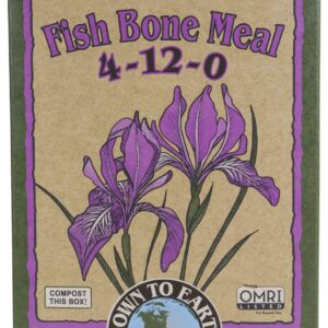 Down to Earth Organic Fish Bone Meal Fertilizer Mix 4-12-0, 5 lb