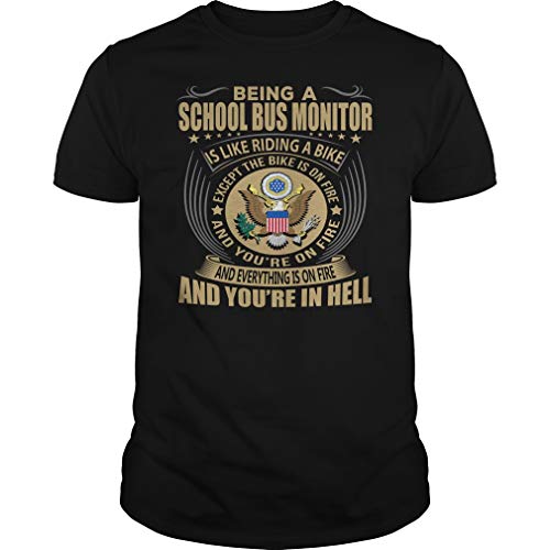 Being a School Bus Monitor - Job Shirt Black