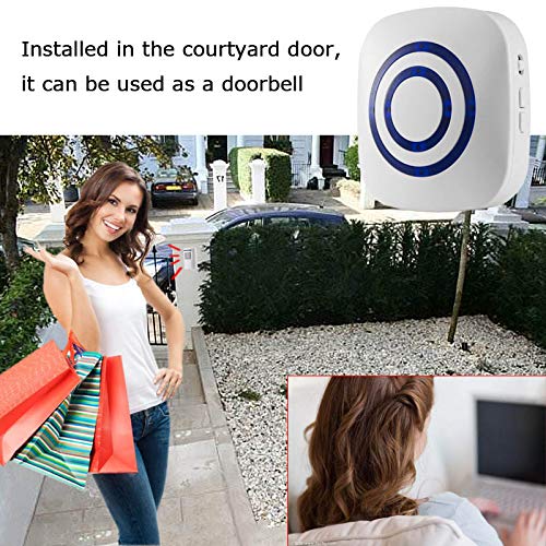 Seanme Motion Sensor Alarm, Wireless Driveway Alarm, Home Security Business Detect Alert with 4 Sensor and 1 Receiver,38 Chime Tunes - LED Indicators for Indoor Use