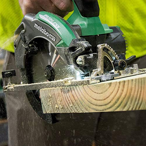 Metabo HPT Cordless Circular Saw | Tool Only | No Battery | 18V | 6-1/2" Deep Cut Design | Brushless Motor | Lifetime Tool Warranty | C18DBALQ4