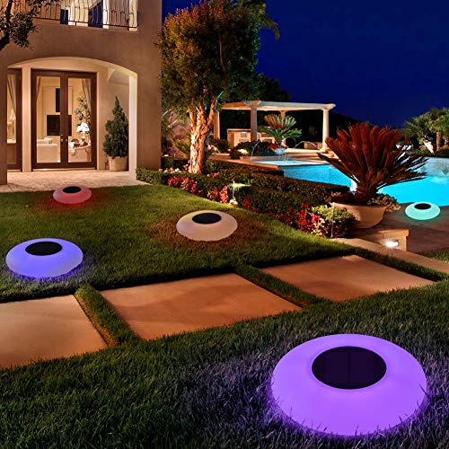 Blibly Swimming Pool Lights Solar Floating Light with Multi-Color LED Waterproof Outdoor Garden Lights…