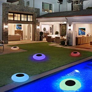 Blibly Swimming Pool Lights Solar Floating Light with Multi-Color LED Waterproof Outdoor Garden Lights…