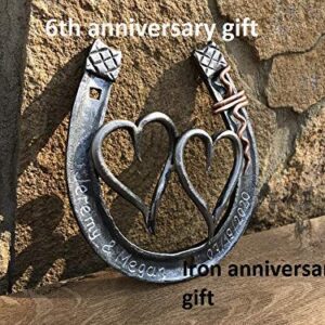 6th anniversary gift, iron anniversary, iron anniversary gift, iron gift, 6th anniversary gift for her,iron horseshoe,iron hearts,iron gifts