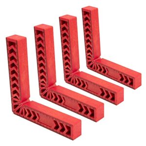 4 ea. 8 inch square 90 positioning/clamping squares to assemble cabinets, drawers or boxes that require a 90 degree corner