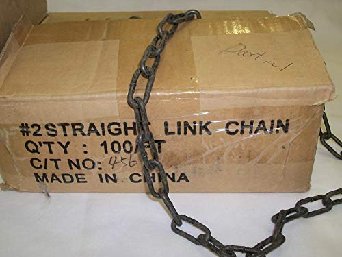 Montree Shop 100 feet of #2 Straight Link Chain, Traps, Trapping