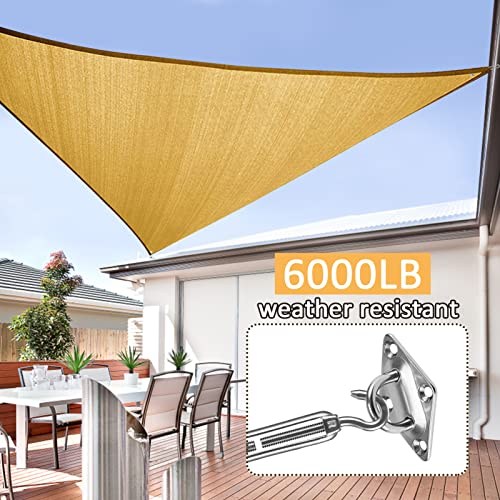40Pcs Sun Shade Hardware Kit - Retractable 4.45'' to 7'' 304 Heavy Duty Stainless Steel Installation Replacement for Installing Rectangle Square Triangle Shade Sail in Outdoor Patio Garden