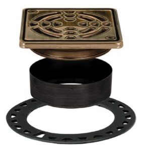 schluter kerdi-drain grate kit, 4" oil rubbed bronze