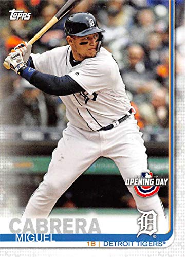 2019 Topps Opening Day #23 Miguel Cabrera Detroit Tigers Baseball Card