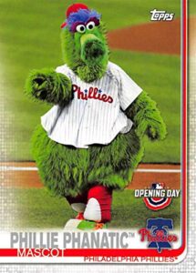 2019 topps opening day mascots baseball #m-21 phillie phanatic philadelphia phillies official mlb trading card