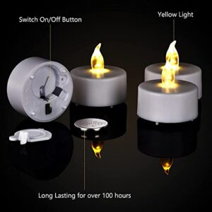 Tea Light, 150 Pack Flameless LED Tea Lights Candles Flickering Warm Yellow 200+ Hours Battery-Powered Tealight Candle. Ideal for Party, Wedding, Birthday, Gifts and Home Decoration (150 Pack)