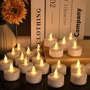 tea light, 150 pack flameless led tea lights candles flickering warm yellow 200+ hours battery-powered tealight candle. ideal for party, wedding, birthday, gifts and home decoration (150 pack)