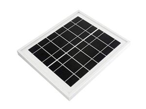 waveshare mini solar panel (6v 5w) with 156 monocrystalline cell for solar power manager, toughened glass+ anodic oxidation aluminum alloy+ 0.25mm pet material,6.0v ± 5% voltage