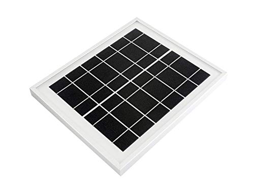 Waveshare Mini Solar Panel (6V 5W) with 156 Monocrystalline Cell for Solar Power Manager, Toughened Glass+ Anodic Oxidation Aluminum Alloy+ 0.25mm PET Material,6.0V ± 5% Voltage