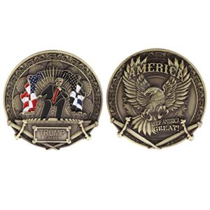 donald trump challenge coin, commemorative coin trump back america,a collection item designed for the president
