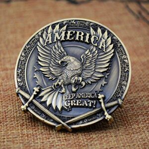 Donald Trump Challenge Coin, Commemorative Coin Trump Back America,A Collection Item Designed for The President