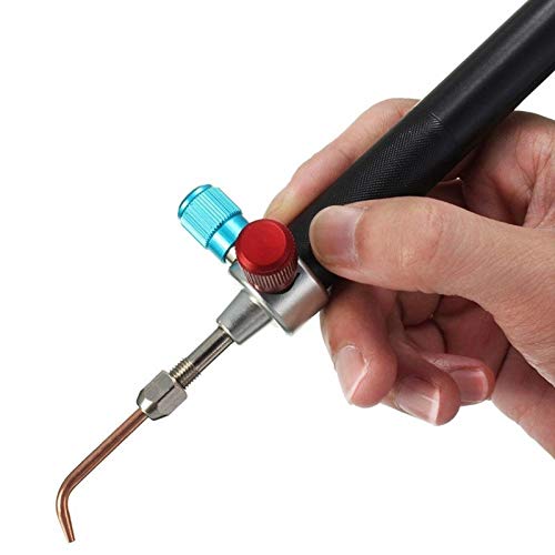 Jewelry Micro Mini Gas Little Torch with 5 Tips Welding Soldering Torches kit Oxygen & Acetylene Torch Kit Metal Cutting Torch Kit Portable Cutting Torch Set Welder Tools