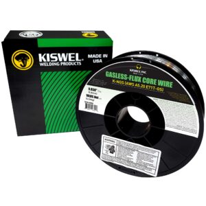 Kiswel USA K-NGS E-71TGS 0.030in. Dia 10lb. Gasless-Flux Core Wire Welding wire Made in USA