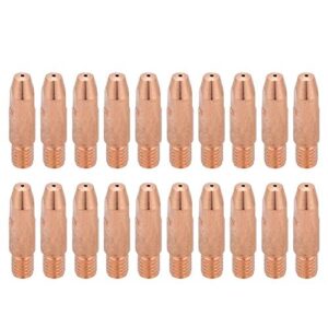 ftvogue 20pcs copper contact tip m6 for euro style binzel 24kd mig mag welding torch gas nozzle tip holder accessaries[0.8],nozzles, collets and lenses