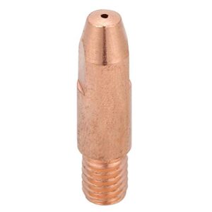 FTVOGUE 20Pcs Copper Contact Tip M6 for Euro Style Binzel 24KD MIG MAG Welding Torch Gas Nozzle Tip Holder Accessaries[0.8],Nozzles, Collets and Lenses