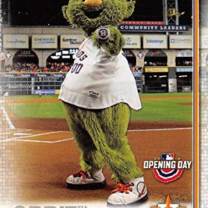 2019 Topps Opening Day Mascots Baseball #M-6 Orbit Houston Astros Official MLB Trading Card