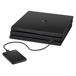 Seagate Game Drive, 2TB, Portable External Hard Drive, Compatible with PS4 and PS5 (STGD2000200)