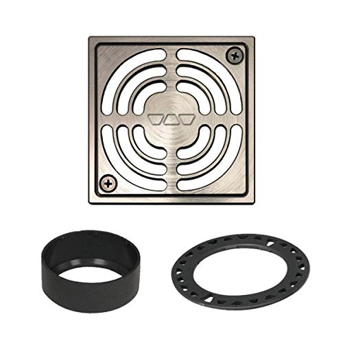 Schluter indoor Kerdi-Drain Grate Kit, 4in Brushed Nickel, 720p