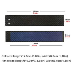 Small Flexible Thin Film Solar Power Panel Cells DIY boondocking ETFE photovoltaic 0.3W1.5V 240ma (White)