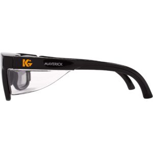 KLEENGUARD KCC49311, Maverick Safety Eyewear, 1 / Each, Smoke Gray Body,Smoke Lens,Black Frame