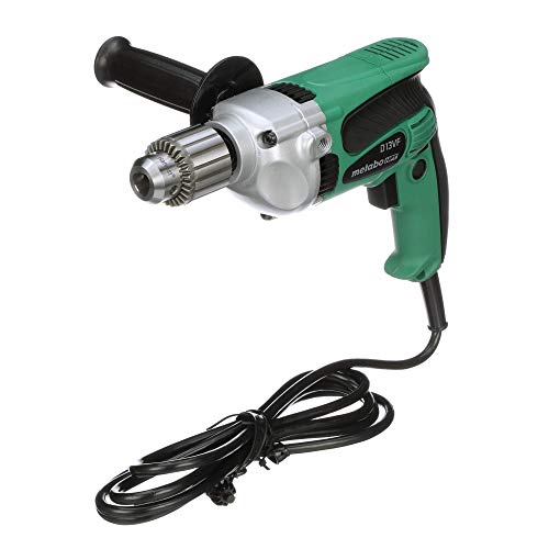 Metabo HPT Drill | 1/2-Inch| Corded | 9-Amp | 0-850 Rpm | Variable Speed Trigger | Form Fit Palm Grip | Contractor-Grade Cast Aluminum Gear Housing | Belt Hook | 5-Year Warranty | D13VF