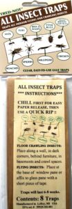 8 pk economy all insect traps/glue boards/window strips. fly, bees, wasps, asian beetles +