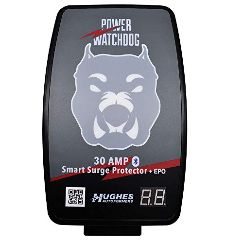 Hughes Autoformers HUGHES AUTO Autoformers PWD30-EPO-H Power Watchdog Smart Bluetooth Surge Protector Plus EPO with Auto Shutoff - 30 Amp Hardwire Version