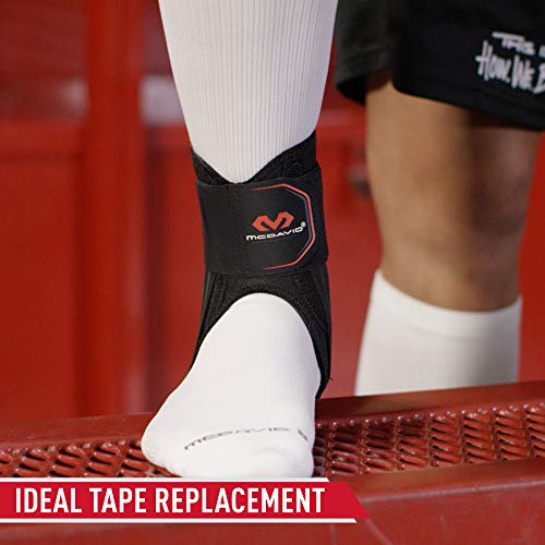 McDavid Stealth Lace-Free Ankle Brace, Lightweight Support and Stability with Flex-Support Stays for Cleats, Men and Women