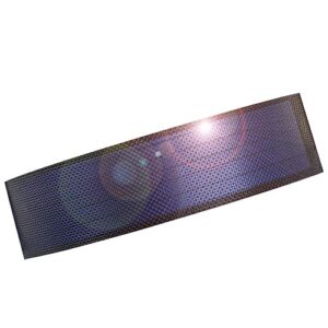 small flexible thin film solar power panel cells diy boondocking etfe photovoltaic 0.3w1.5v 240ma (black)