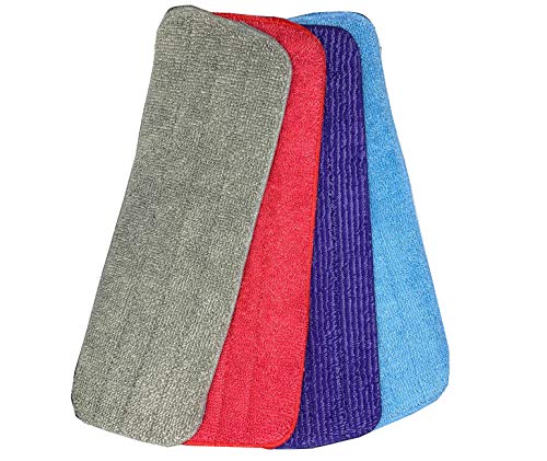 4 Pack Mop Head Replacements Mop Pads Microfiber Cleaning Pads for Most Spray Mops and Reveal Mops, Wet & Dry Home & Commercial Cleaning.